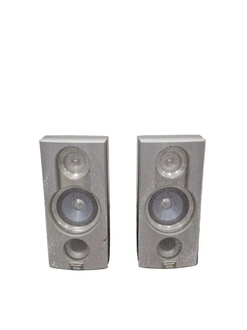 Sharp CP-E9000 Speakers - Silver - No Main Unit – Speaker - Excellent - Image 1