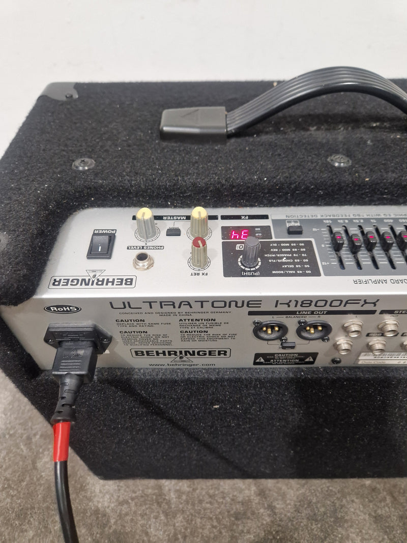 Behringer Ultratone K1800FX - PA/Keyboard Amplifier - 180-Watt - Excellent - Image 16