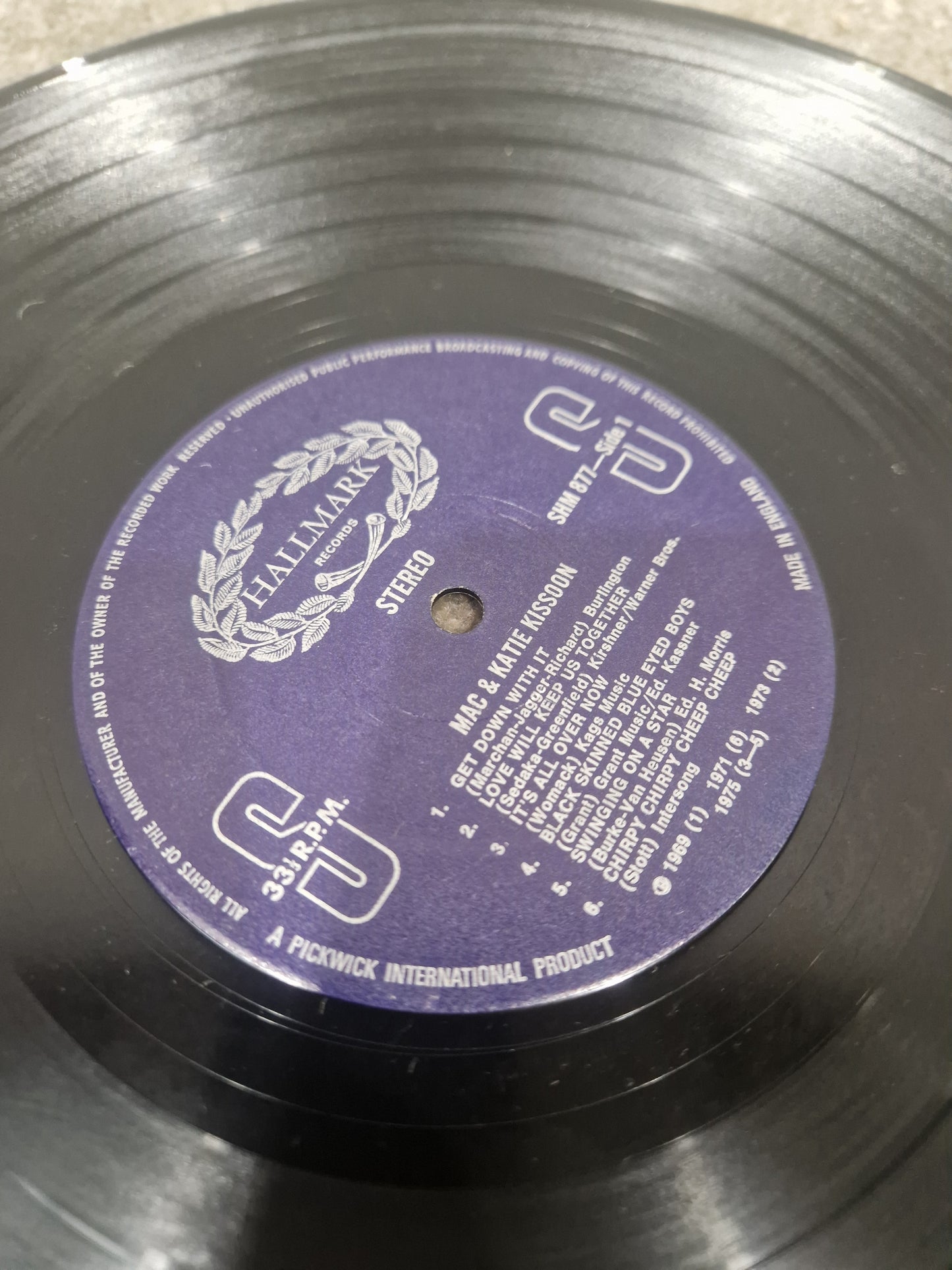 Mac And Katie Kissoon Vinyl – Record - Excellent