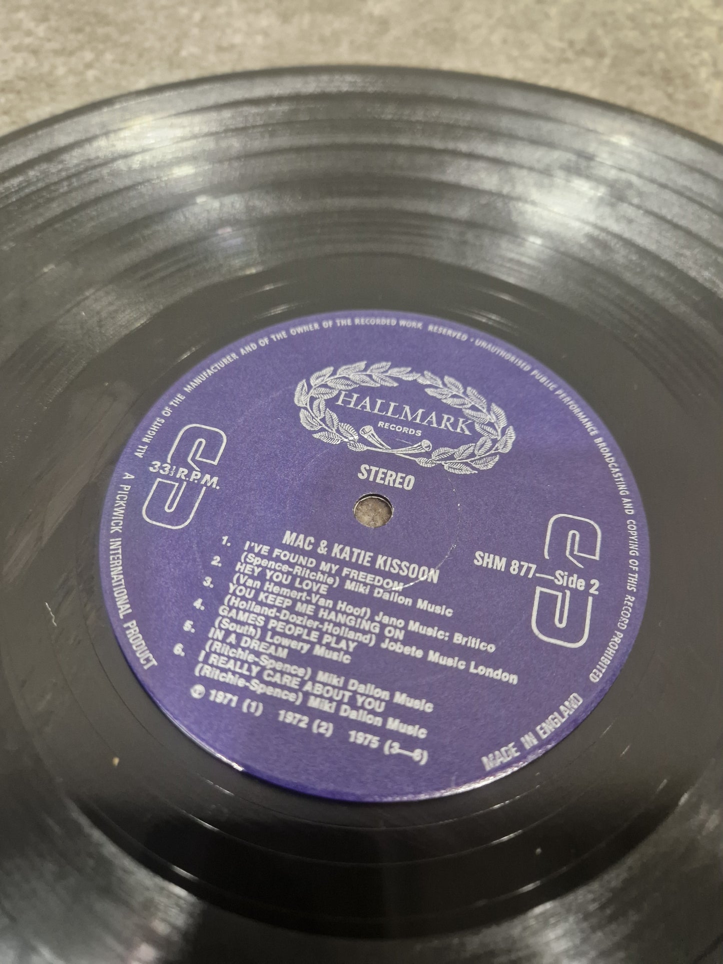 Mac And Katie Kissoon Vinyl – Record - Excellent