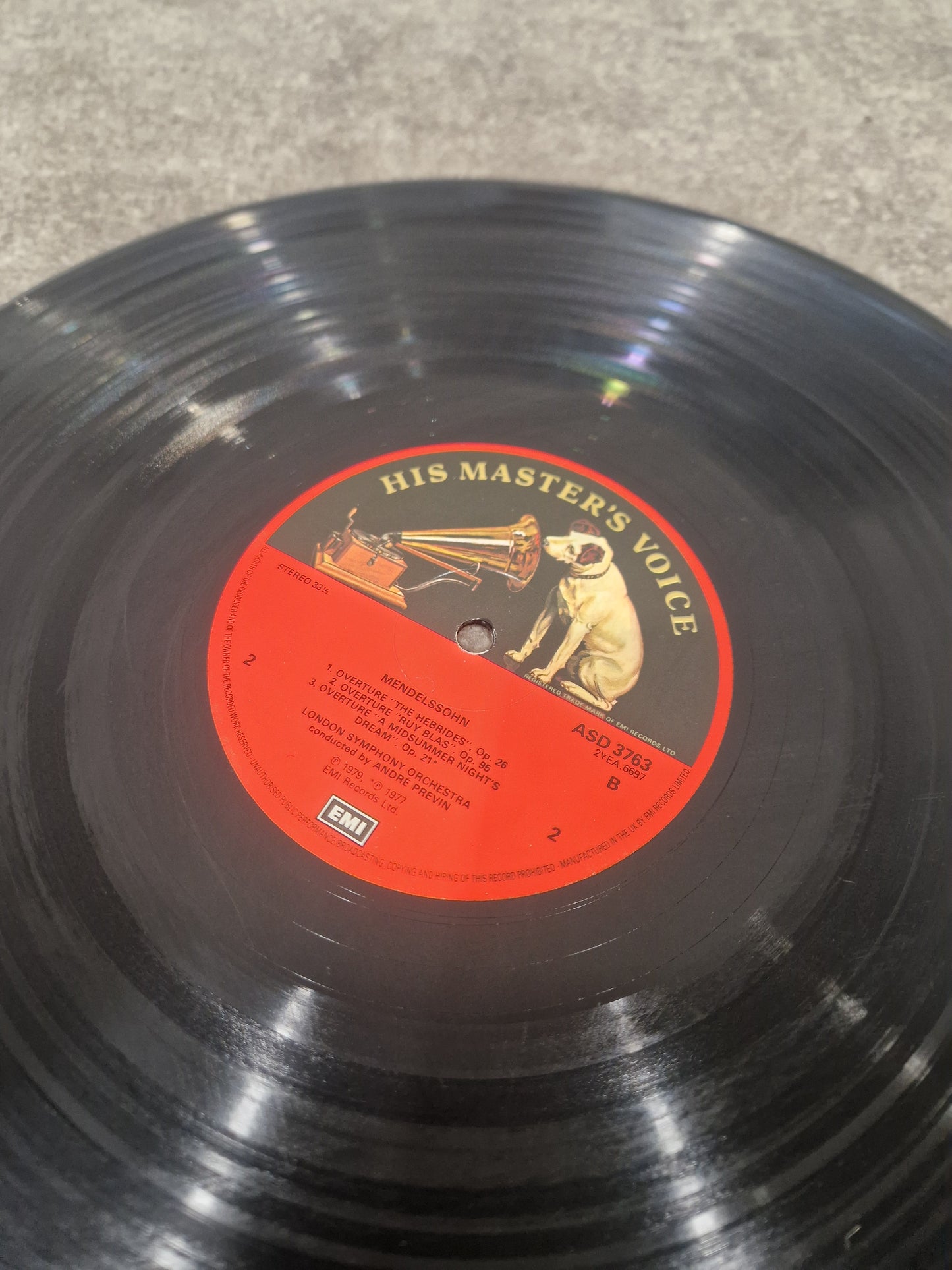 Mendelssohn - Symphony No. 4 "Italian", Overtures The Hebrides, Ruy Blas & A Midsummer Night's Dream Vinyl – Vinyl Record - Good