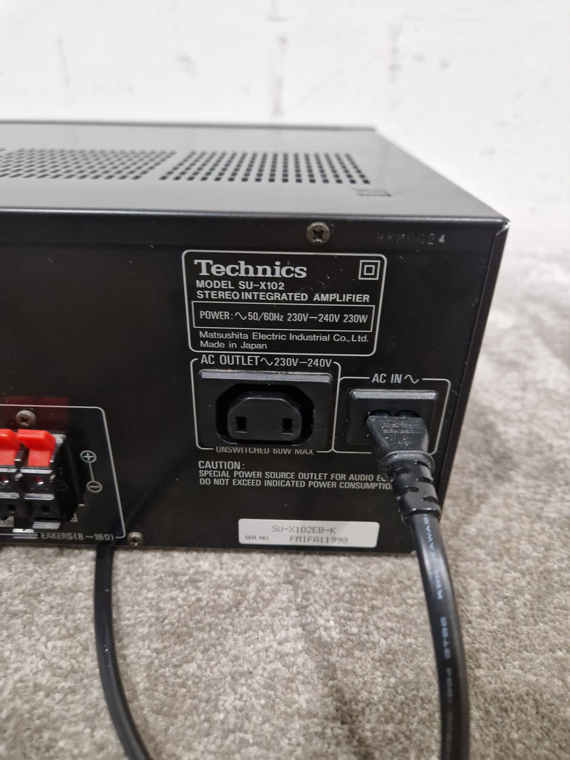 Technics SU-X102 - Stereo Integrated Amplifier - Good - Image 2