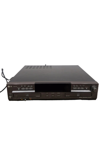 Black electronic device on a gray surface