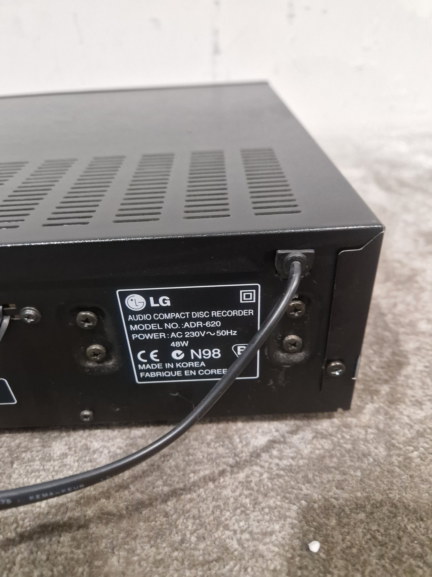 LG ADR-620 - CD Player - Black – CD player - Fair