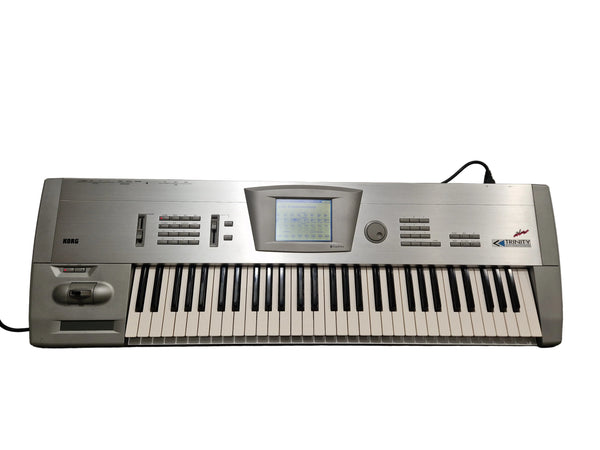 Korg Trinity Plus - Music Workstation/Synthesizer - Silver - Excellent w/ Original Box & Manuals