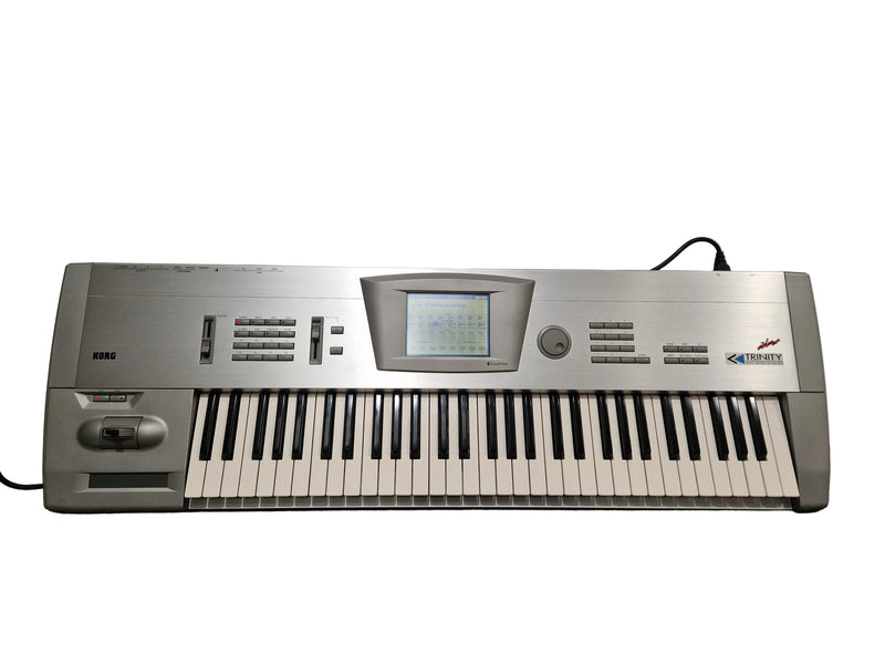 Korg Trinity Plus - Music Workstation/Synthesizer - Silver - Excellent w/ Original Box & Manuals - Image 1
