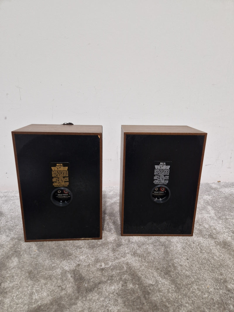 Mordaunt-Short MS 15 - Bookshelf Speakers - Pair - Wood/Black - Good - Image 2