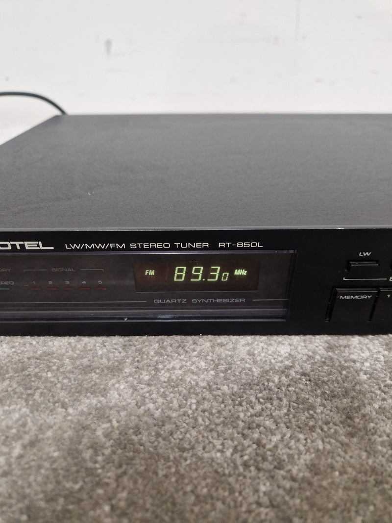 Rotel RT-850L - LW/MW/FM Stereo Tuner - Black - Good - Image 3