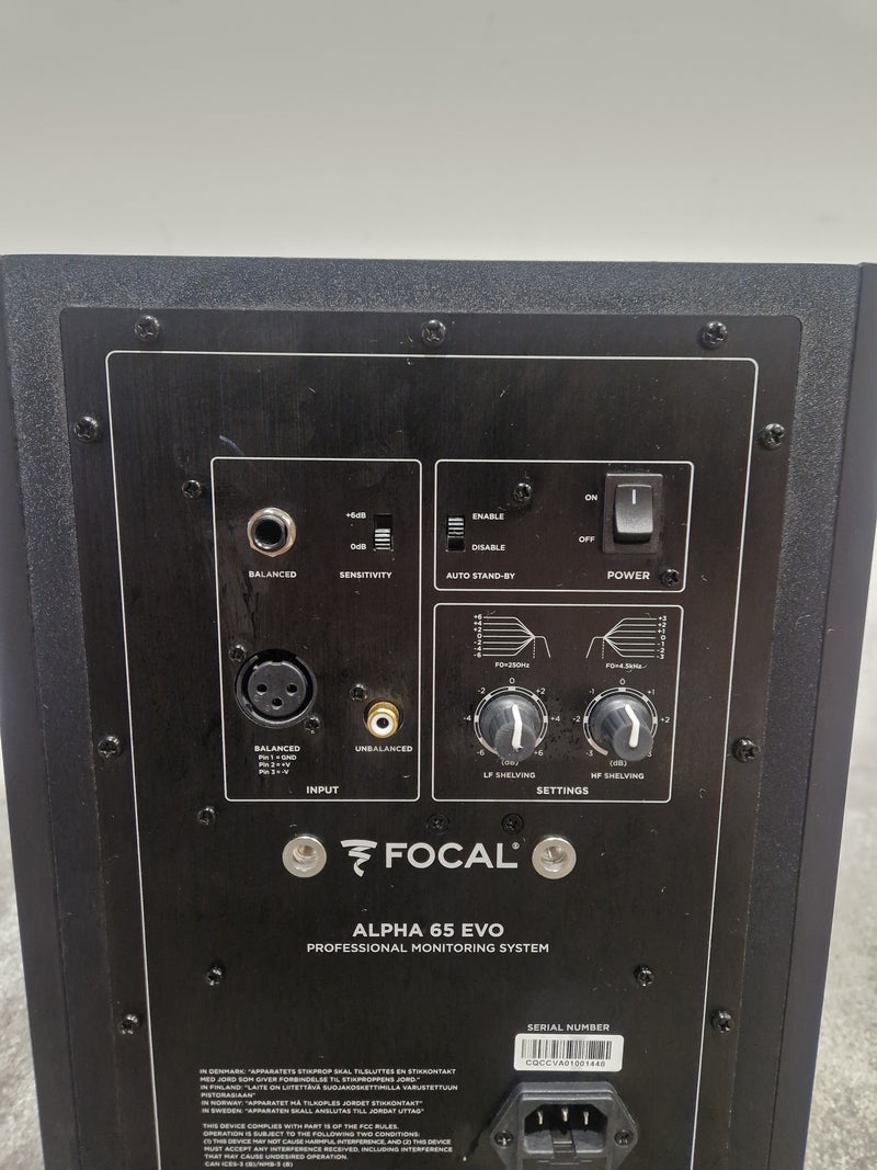 Focal Alpha 65 EVO - Studio Monitors - Pair - Black - Excellent - Image 18