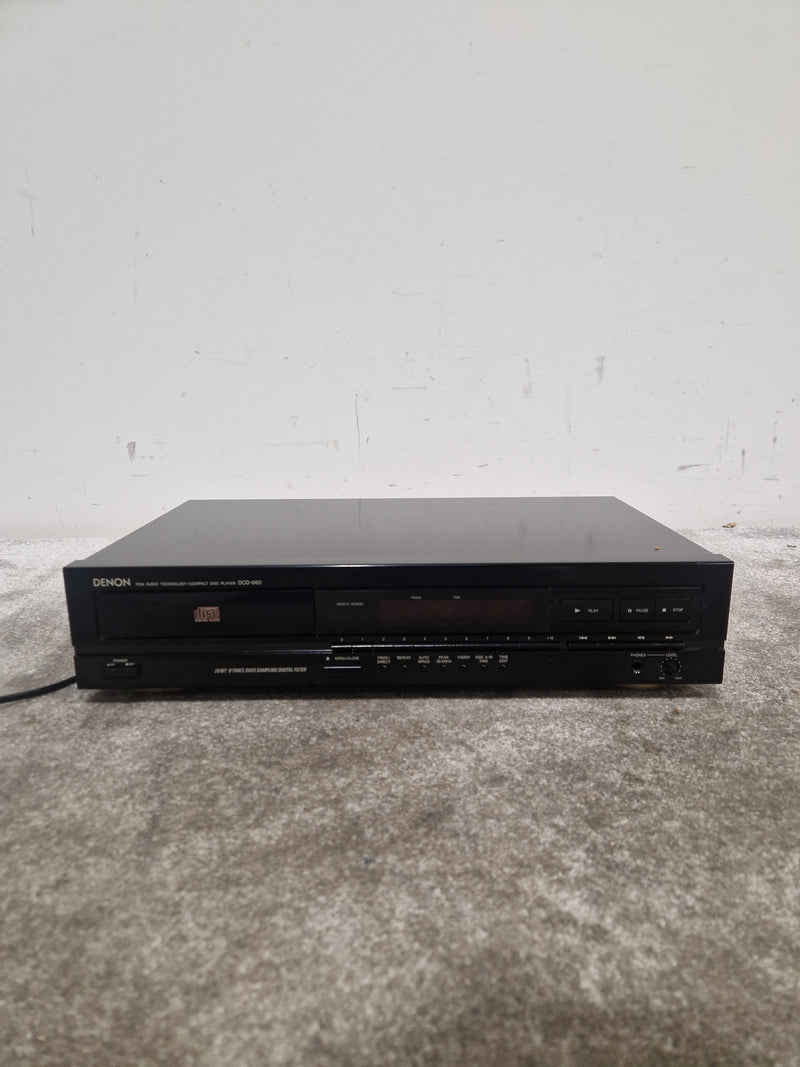Denon DCD-660 CD Player - Black - Japan Made - Excellent - Image 3