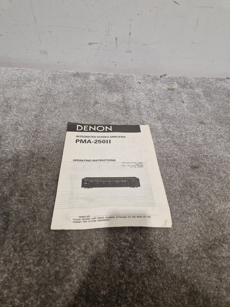 Denon PMA-250 II Integrated Amplifier - Black - Excellent - Image 12