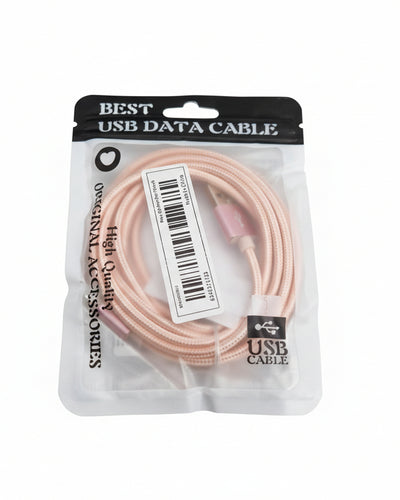 USB to Apple iPhone Lightning Cable – 2m Rose Gold Charging & Data Cable – New w/ Original Packaging