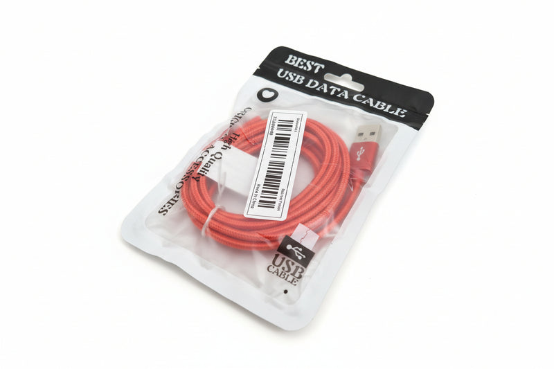 USB to Apple iPhone Lightning Cable – 2m Red Charging & Data Cable – New w/ Original Packaging - Image 1