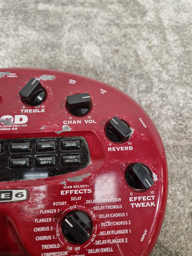 Line 6 POD - Guitar Processor - Red - Fair - Image 7