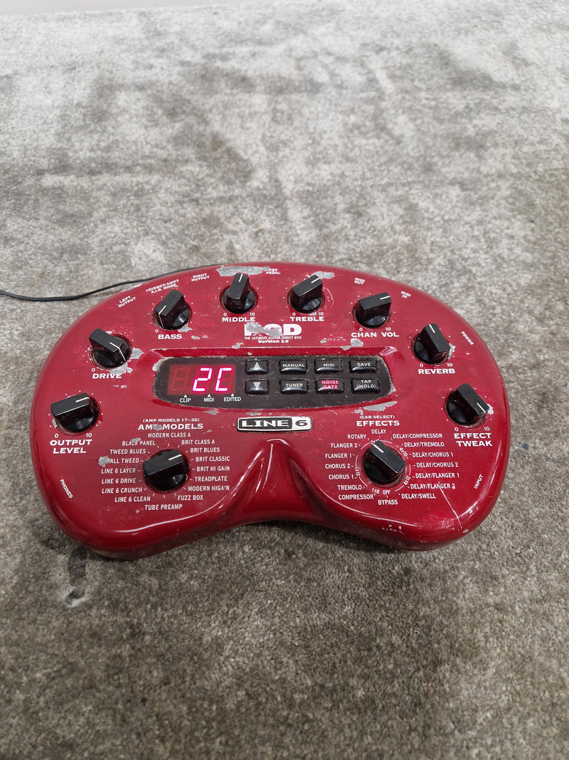 Line 6 POD - Guitar Processor - Red - Fair - Image 13