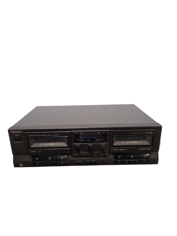 Technics RS-TR333 - Stereo Double Cassette Deck - Black - Excellent