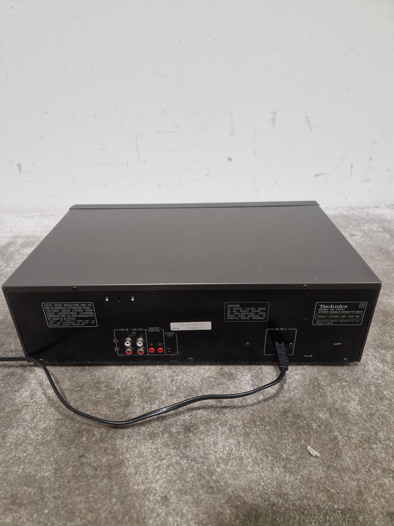 Technics RS-TR333 - Stereo Double Cassette Deck - Black - Excellent - Image 14