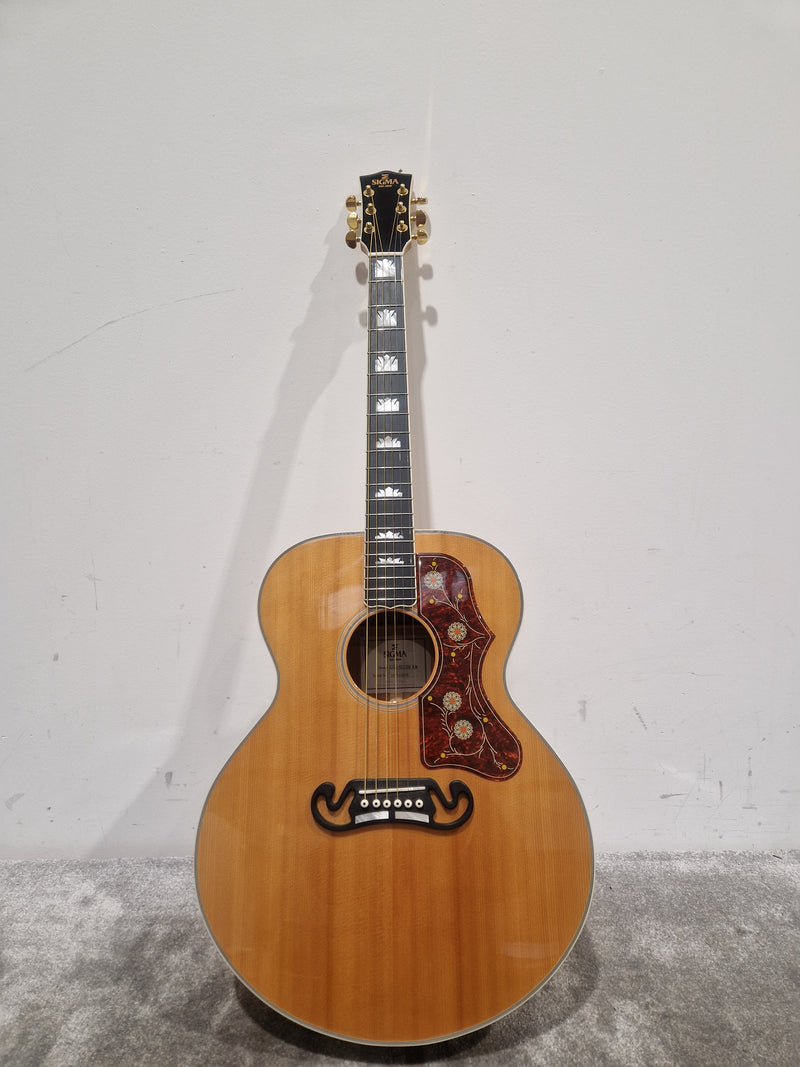 Sigma GJA - SG200-AN Electro Acoustic - Jumbo Body Design - Excellent w/ Hard Case - Image 2