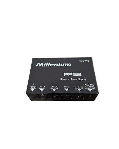 Millenium PP2B - Phantom Power Supply - Black - Excellent w/ Original Box