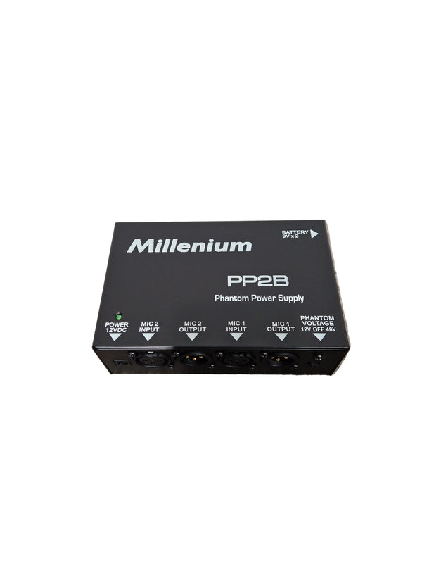Millenium PP2B - Phantom Power Supply - Black - Excellent w/ Original Box