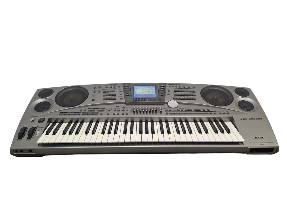 Casio MZ-2000 - Keyboard Workstation - Silver/Gray - Excellent w/ Power Supply & Manuals