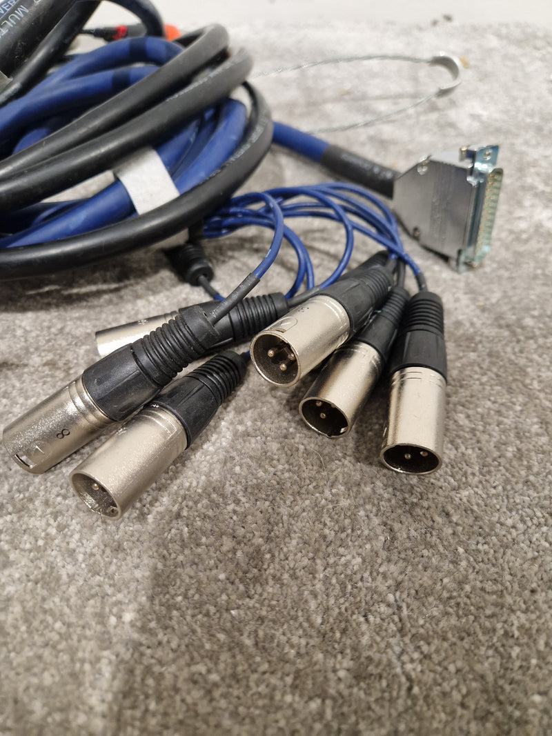 Van Damme Audio Multicore Loom Cable 8-Way Neutrik XLR -M To XLR -F Blue 15ft – Multicore Cable - Good - Image 4