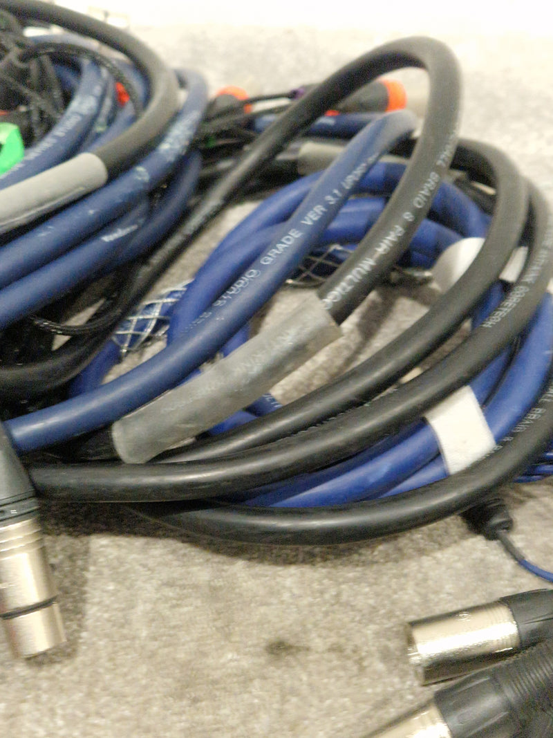 Van Damme Audio Multicore Loom Cable 8-Way Neutrik XLR -M To XLR -F Blue 15ft – Multicore Cable - Good - Image 16