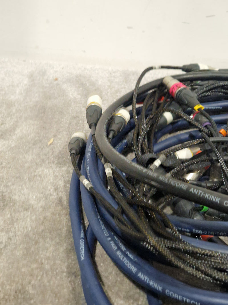 Van Damme Audio Multicore Loom Cable 8-Way Neutrik XLR -M To XLR -F Blue 15ft – Multicore Cable - Good - Image 7