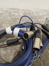 Pro-Signal 25 Pin D Sub Male To 8x XLR Female Multicore Snake Audio Loom, 2m Blue – Snake Cable - Good - Photo 3