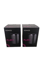Sonos One - Smart Speakers - Pair - Black - Excellent w/ Original Box - Image 1