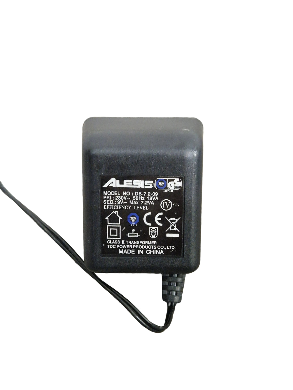 ALESIS DB-7 .2-09 POWER SUPPLY REPLACEMENT ADAPTER AC 9V 830mA – Power Adapter - Excellent
