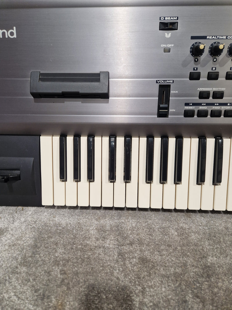 Roland Fantom - Workstation Keyboard - Silver/Black - Good w/ Soft Case, Power Cable - Image 10