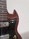 Columbus SG Electric Guitar - Red Electric Guitar - Well-Preserved - Good - Photo 4