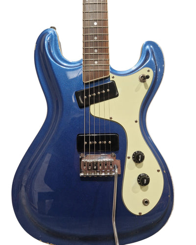 Wilson Bros The Ventures VM-65 - Electric Guitar - Blue - Good w/ Hard Case