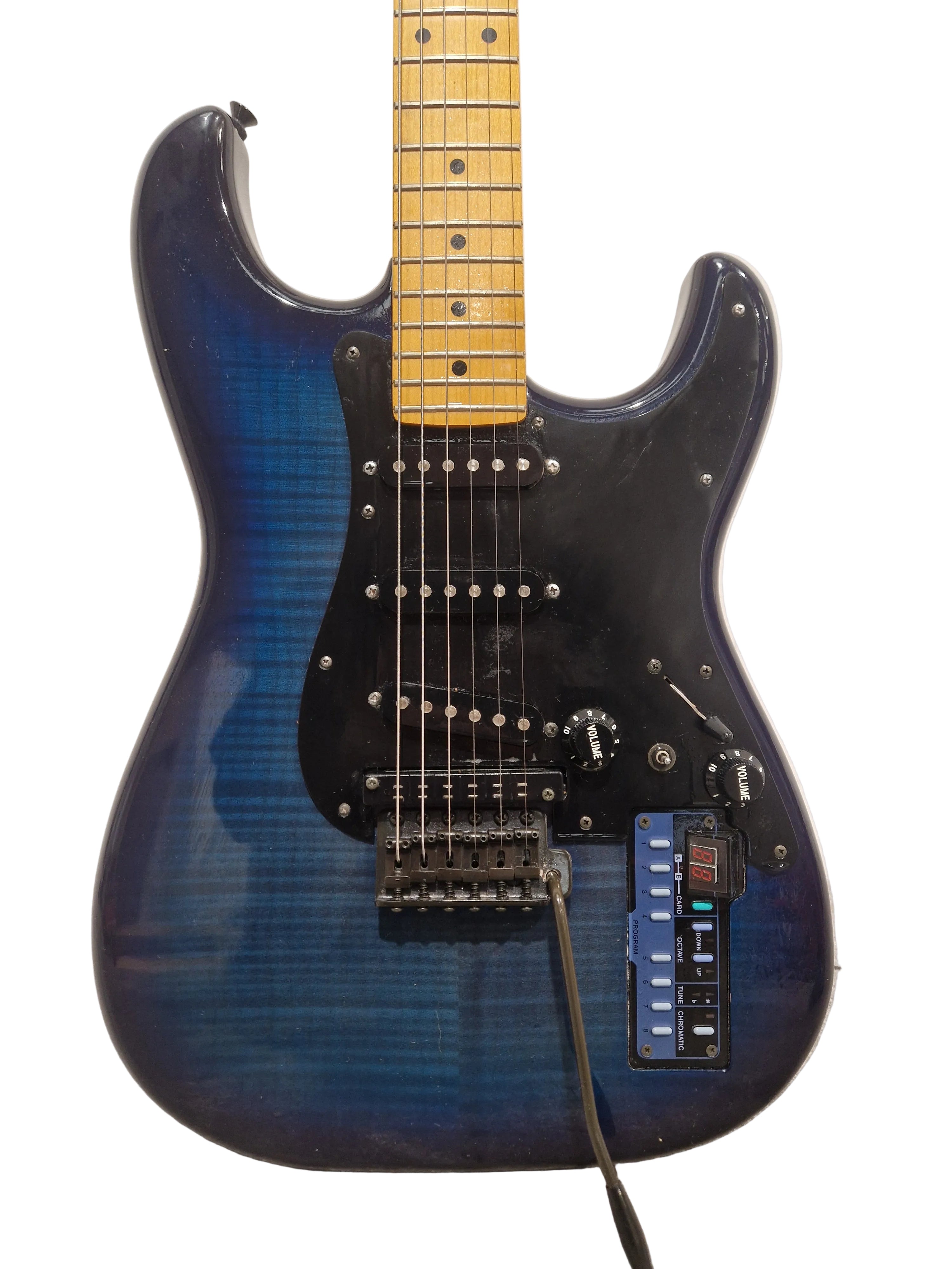 Casio PG-300 - Guitar Synthesizer - Blue Flame Top - Good w