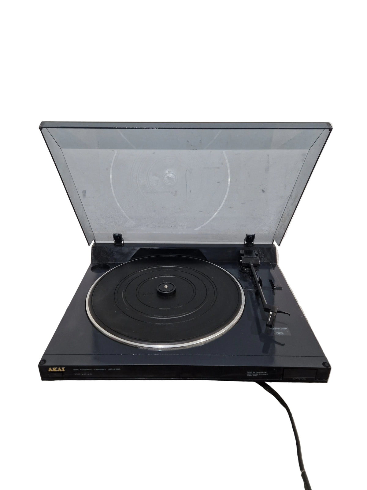 Akai AP-A305 - Semi Automatic Turntable - Black - Good