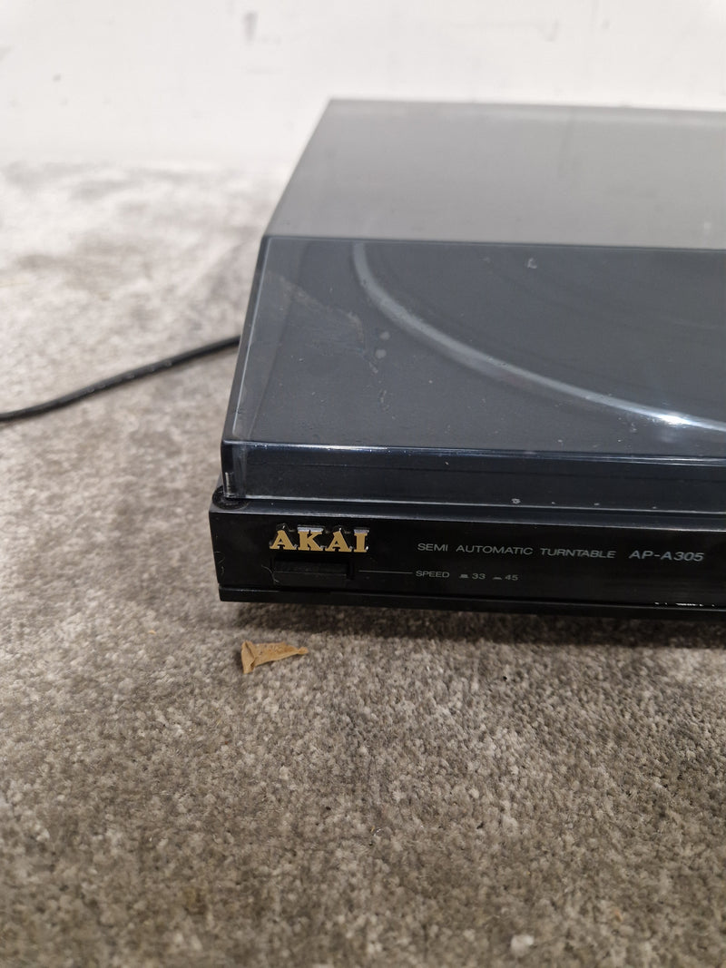 Akai AP-A305 - Semi Automatic Turntable - Black - Good - Image 3