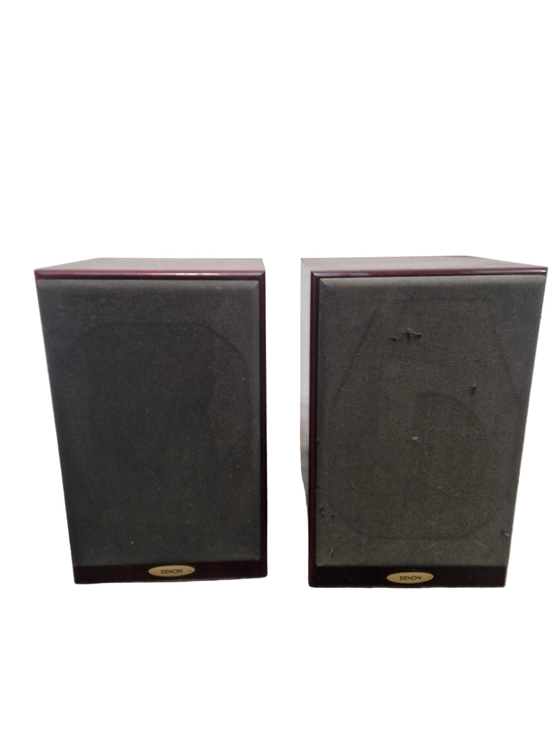 Denon E313 - Speakers - Pair - Red Wood - Good - Image 1