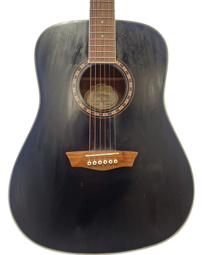 Washburn WD7S - Acoustic Guitar - Black - Excellent