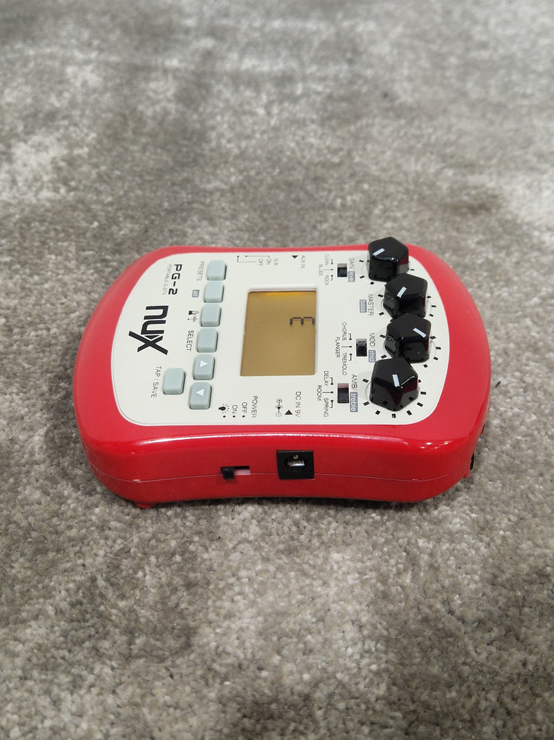 Nux PG-2 - Multi-Effects Unit - Red - Fair - Image 6