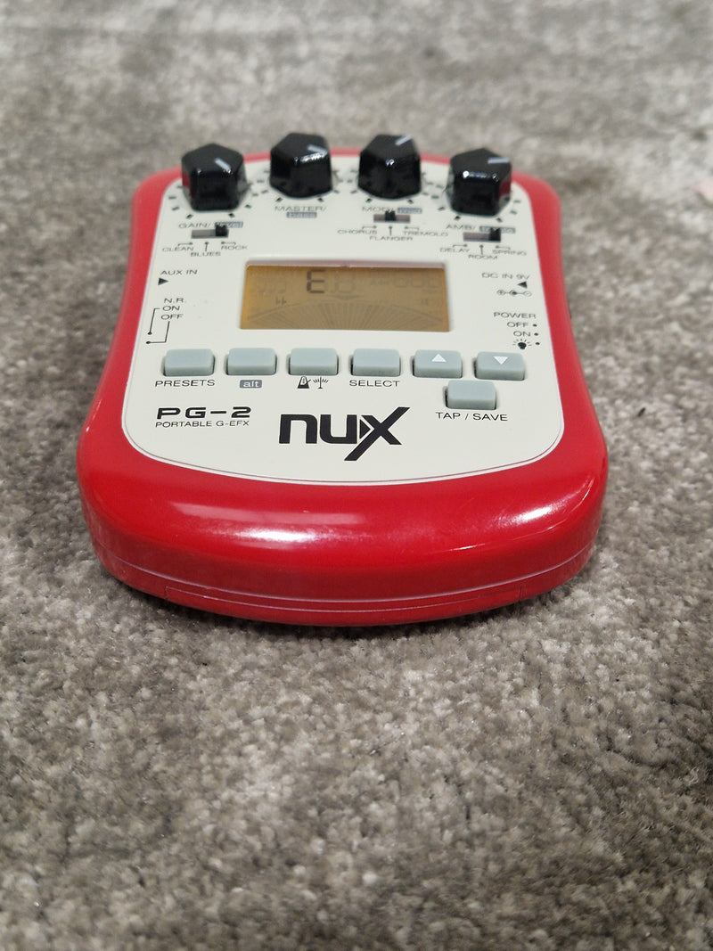 Nux PG-2 - Multi-Effects Unit - Red - Fair - Image 12