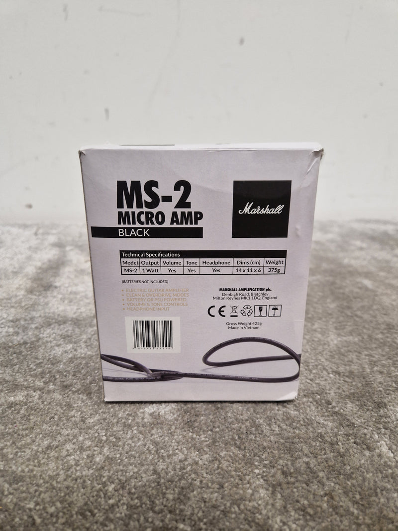 Marshall MS-2 - Micro Amp - Black - Excellent w/ Original Box, Manuals & Cables - Image 14
