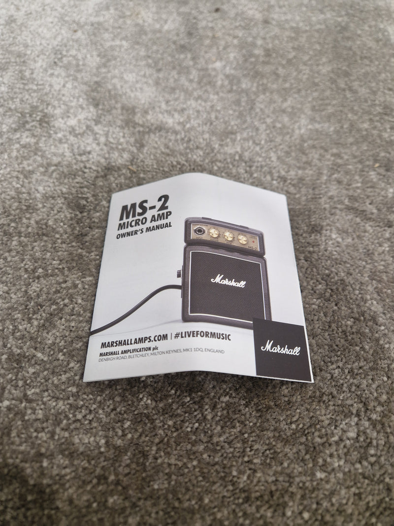 Marshall MS-2 - Micro Amp - Black - Excellent w/ Original Box, Manuals & Cables - Image 8