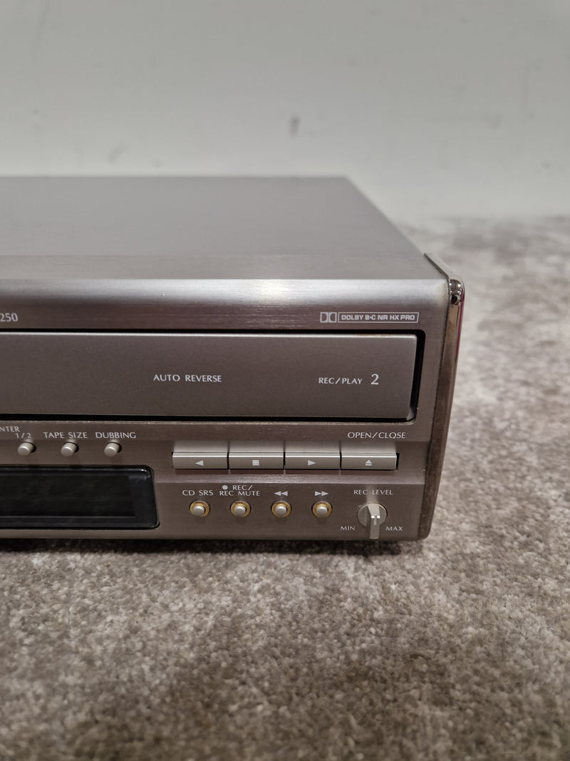 Denon UDRW-250 - Stereo Cassette Tape Deck - Silver - Fair - Image 4