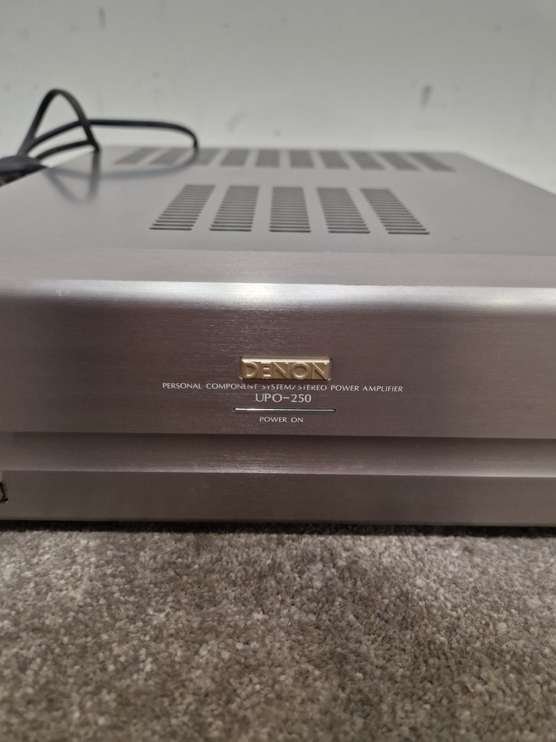 Denon UPO-250 - Stereo Power Amplifier - Silver - Good - Image 2