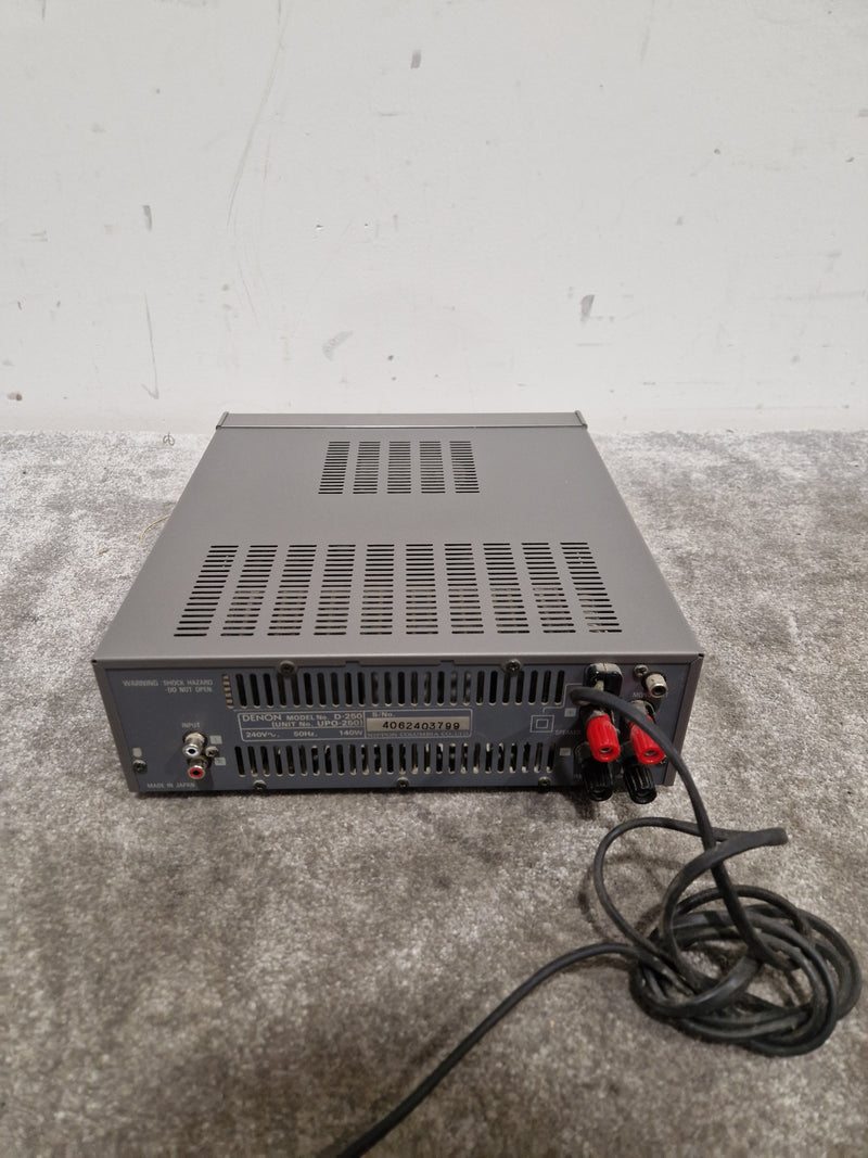 Denon UPO-250 - Stereo Power Amplifier - Silver - Good - Image 7