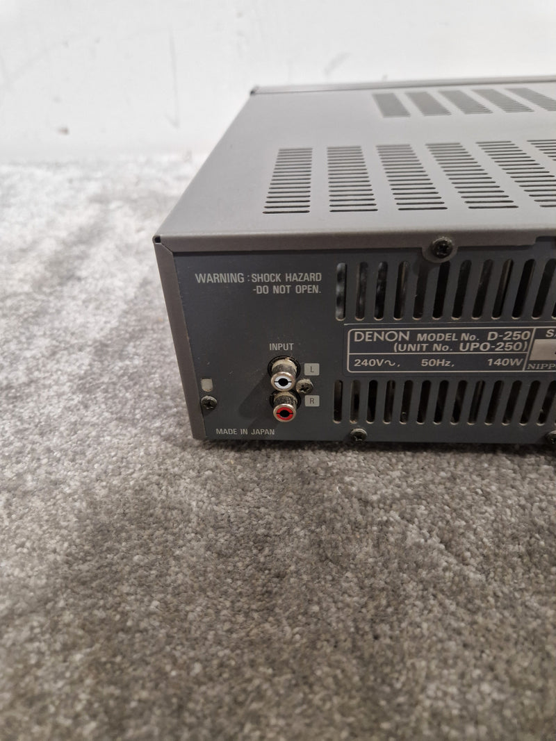 Denon UPO-250 - Stereo Power Amplifier - Silver - Good - Image 8