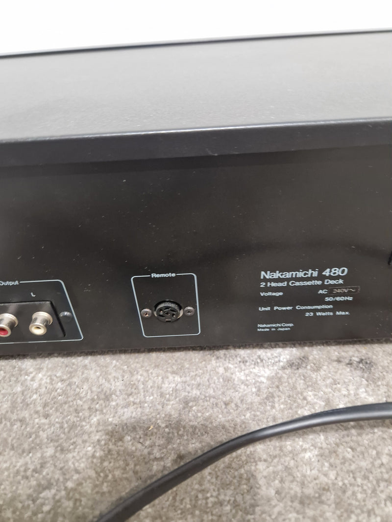 Nakamichi 480 2 Head - Cassette Deck - Black – Cassette Deck - Spares or Repair - Image 9