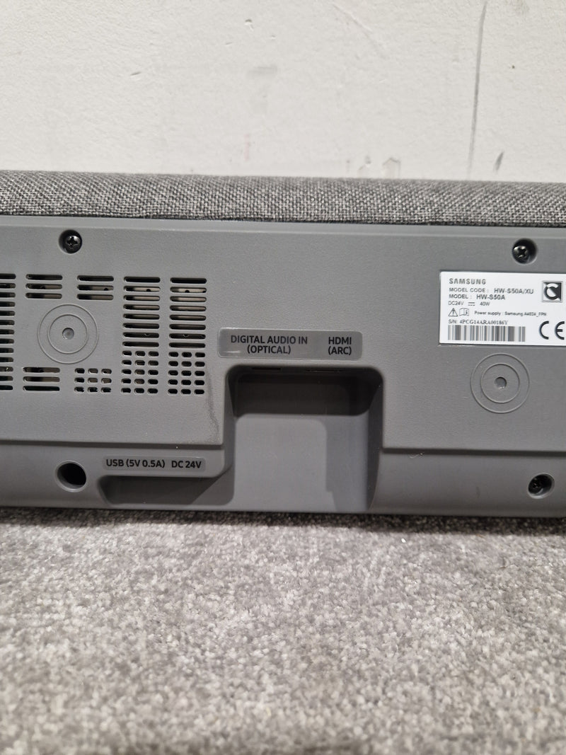Samsung HW-S50A - Soundbar - Grey - Excellent w/ Manuals & Cables - Image 5