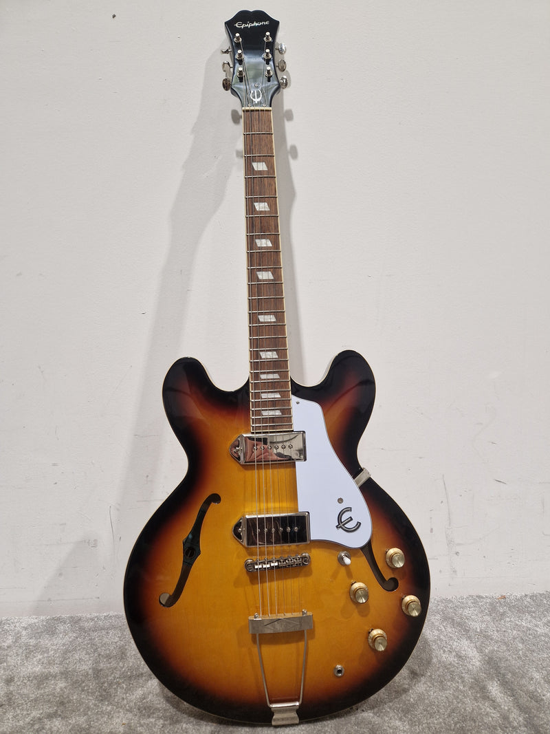 Epiphone Casino Reissue - Semi-Hollow Electric Guitar, Vintage Sunburst - Excellent, Refurbished - Image 13